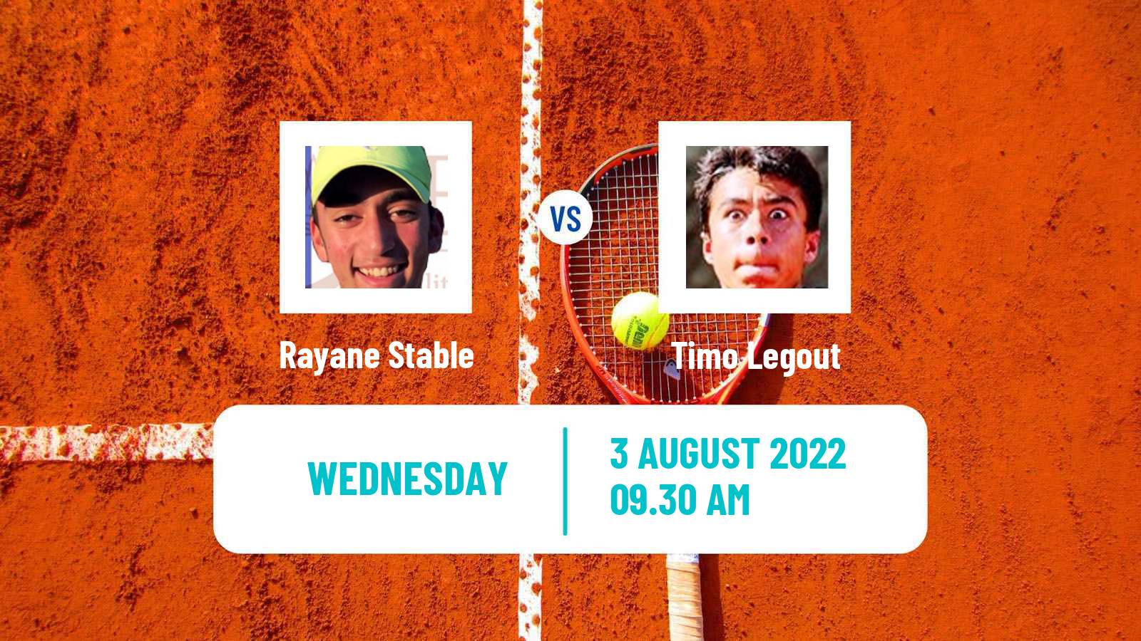 Tennis ITF Tournaments Rayane Stable - Timo Legout