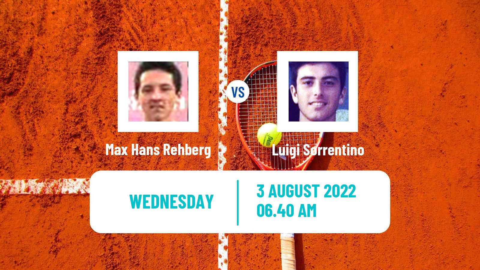 Tennis ITF Tournaments Max Hans Rehberg - Luigi Sorrentino