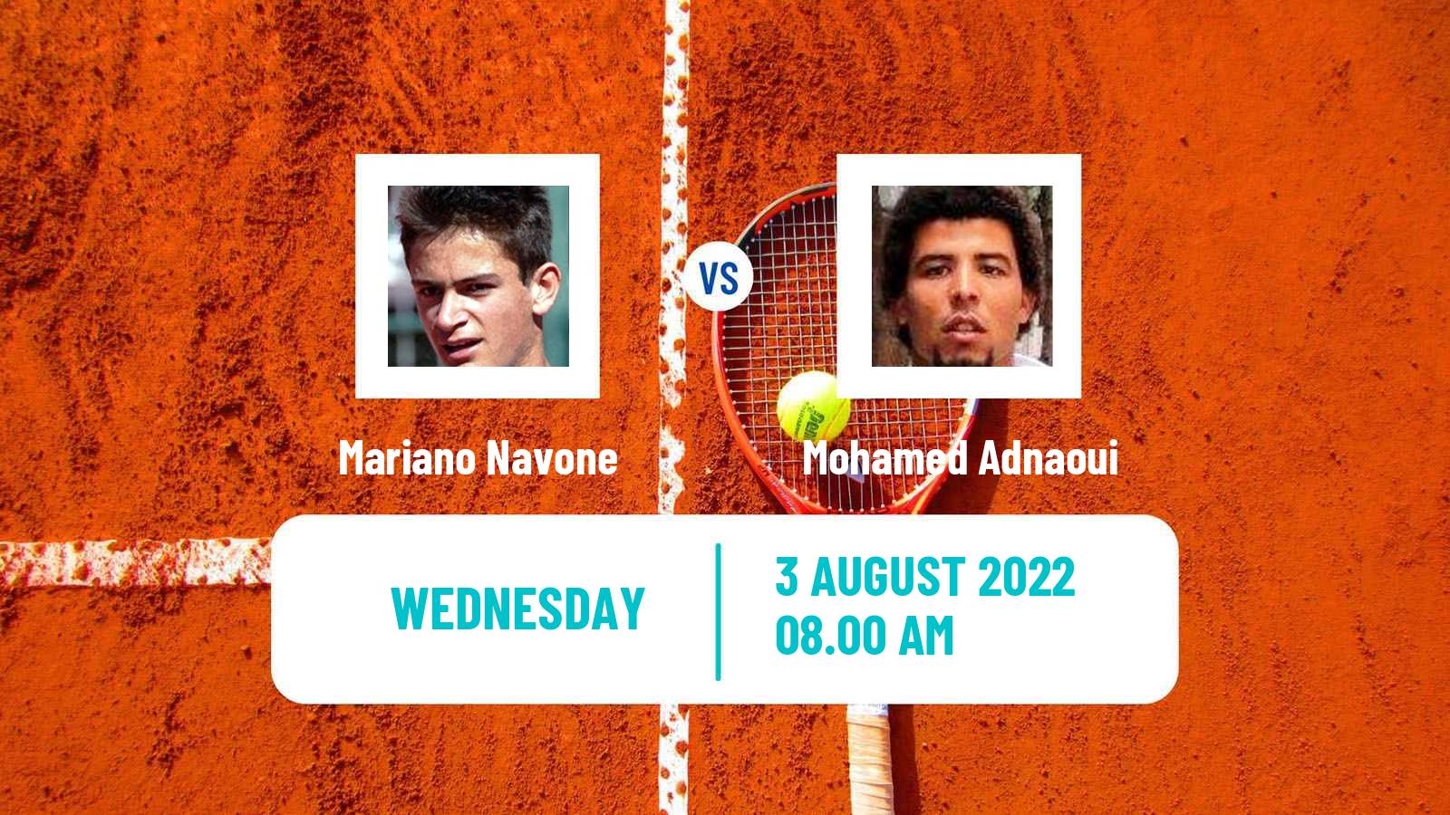 Tennis ITF Tournaments Mariano Navone - Mohamed Adnaoui