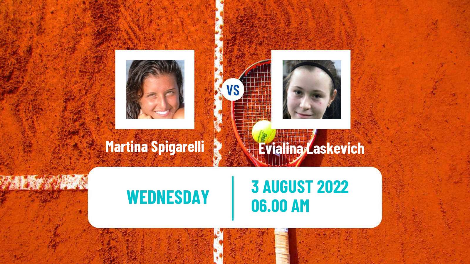 Tennis ITF Tournaments Martina Spigarelli - Evialina Laskevich