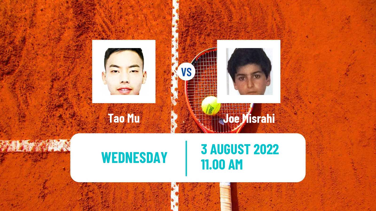 Tennis ITF Tournaments Tao Mu - Joe Misrahi