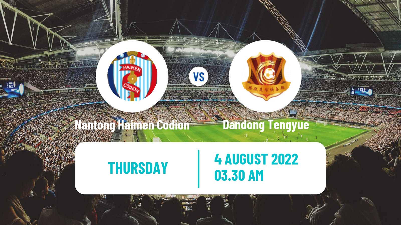 Soccer Chinese Yi League Nantong Haimen Codion - Dandong Tengyue