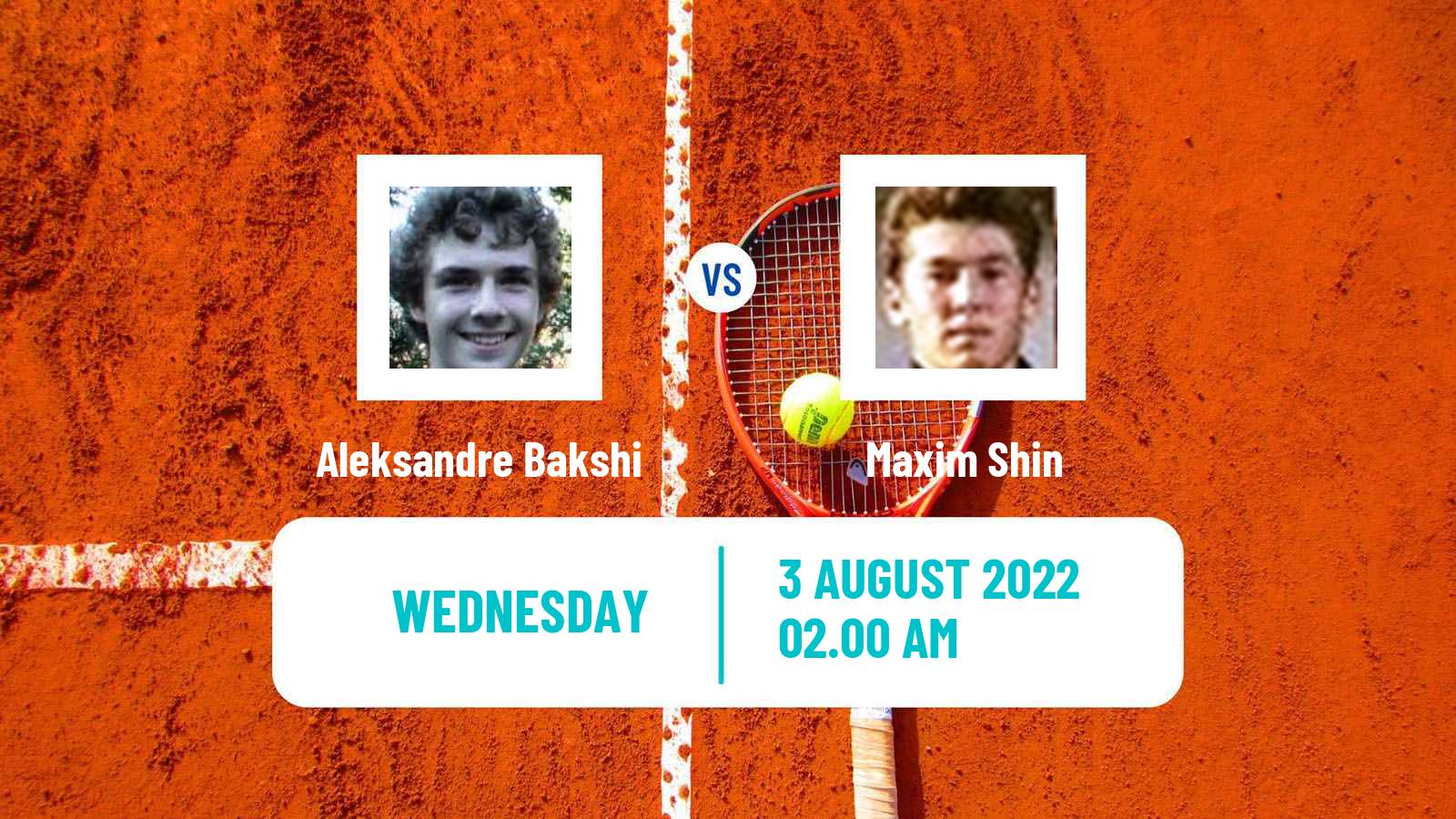 Tennis ITF Tournaments Aleksandre Bakshi - Maxim Shin