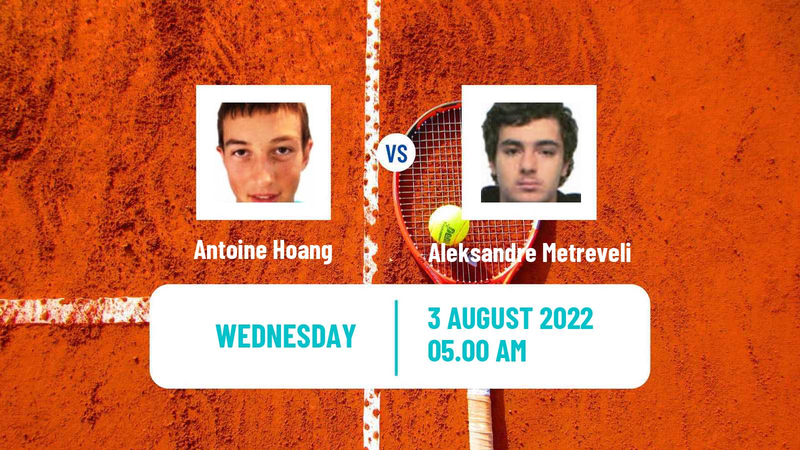 Tennis ITF Tournaments Antoine Hoang - Aleksandre Metreveli