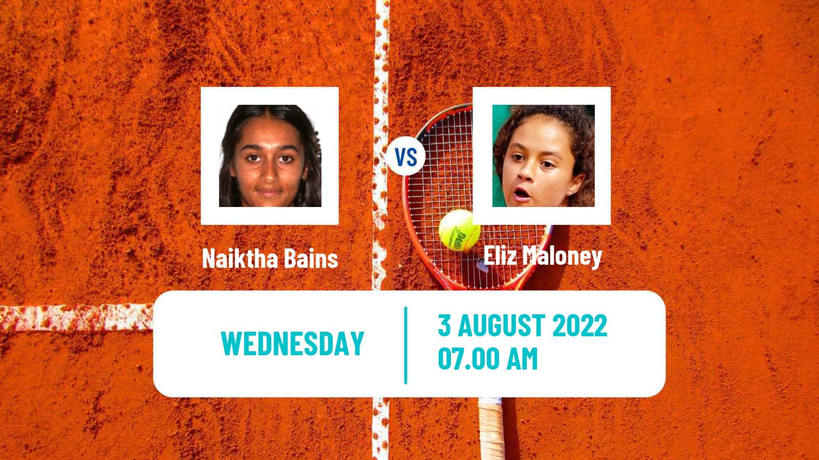 Tennis ITF Tournaments Naiktha Bains - Eliz Maloney