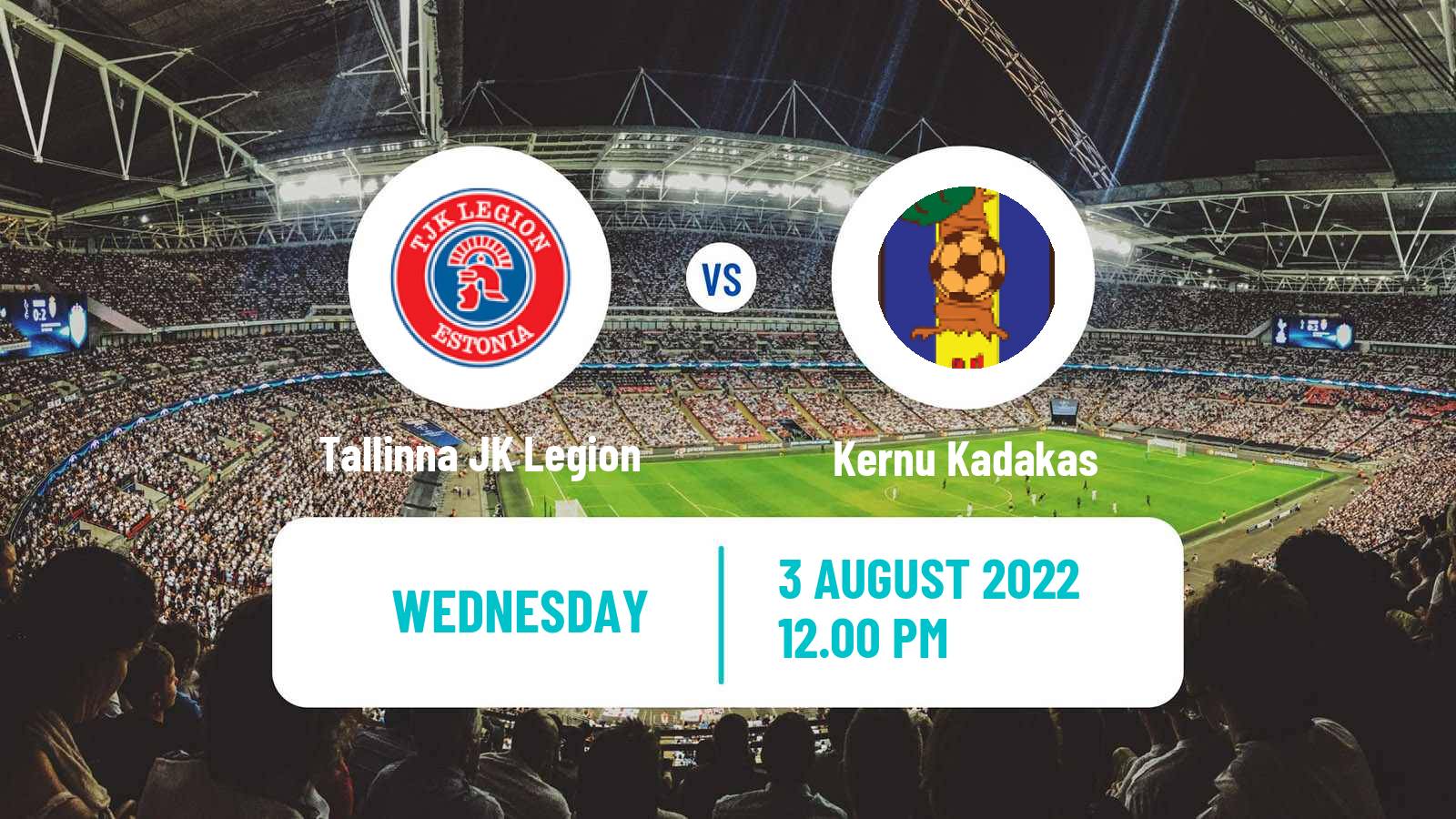 Soccer Estonian Cup Tallinna JK Legion - Kernu Kadakas