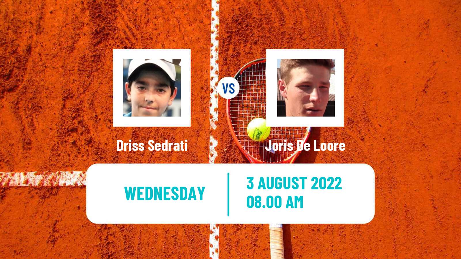 Tennis ITF Tournaments Driss Sedrati - Joris De Loore