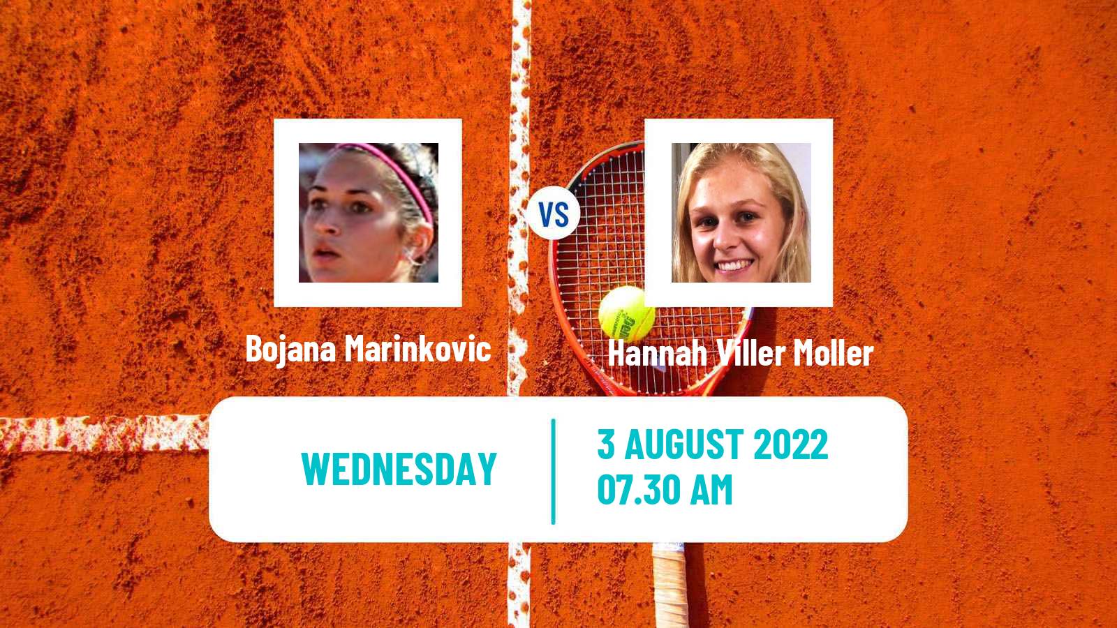 Tennis ITF Tournaments Bojana Marinkovic - Hannah Viller Moller