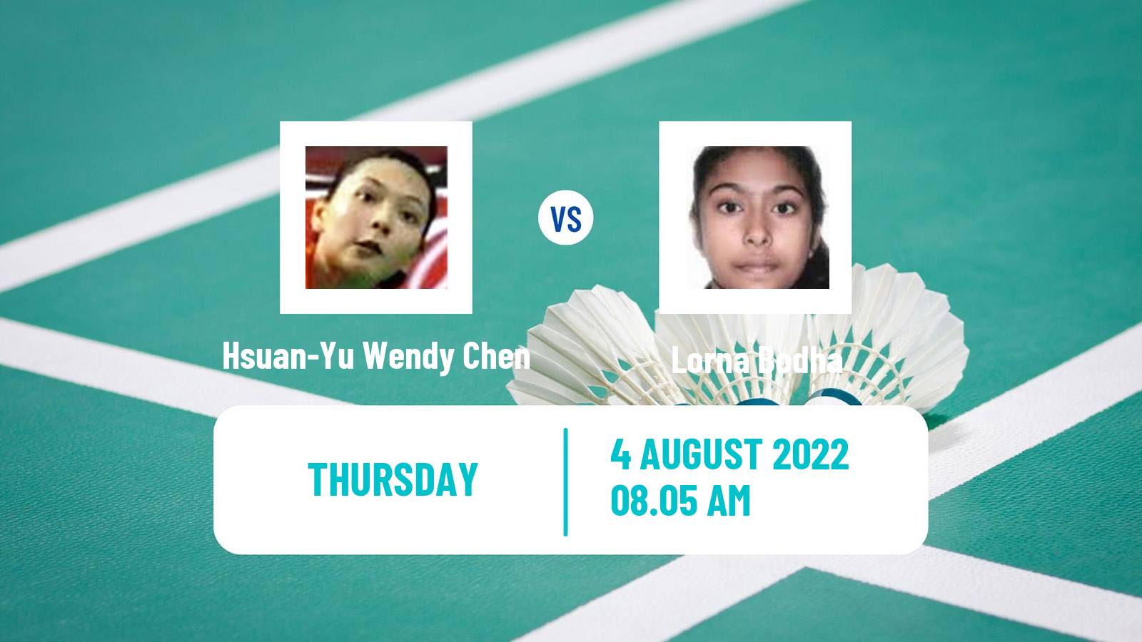 Badminton Badminton Hsuan-Yu Wendy Chen - Lorna Bodha