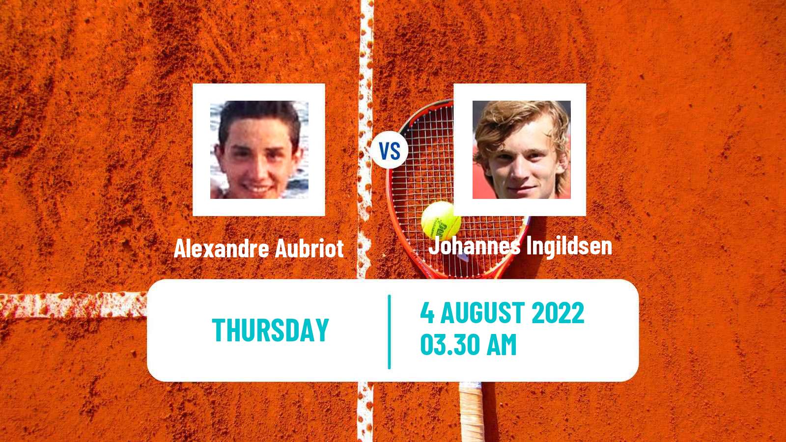 Tennis ITF Tournaments Alexandre Aubriot - Johannes Ingildsen