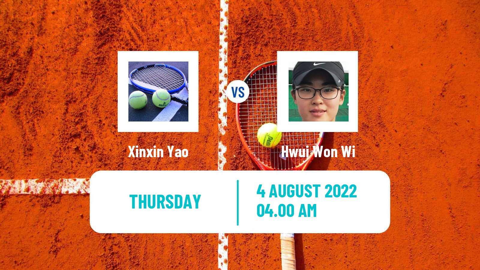 Tennis ITF Tournaments Xinxin Yao - Hwui Won Wi