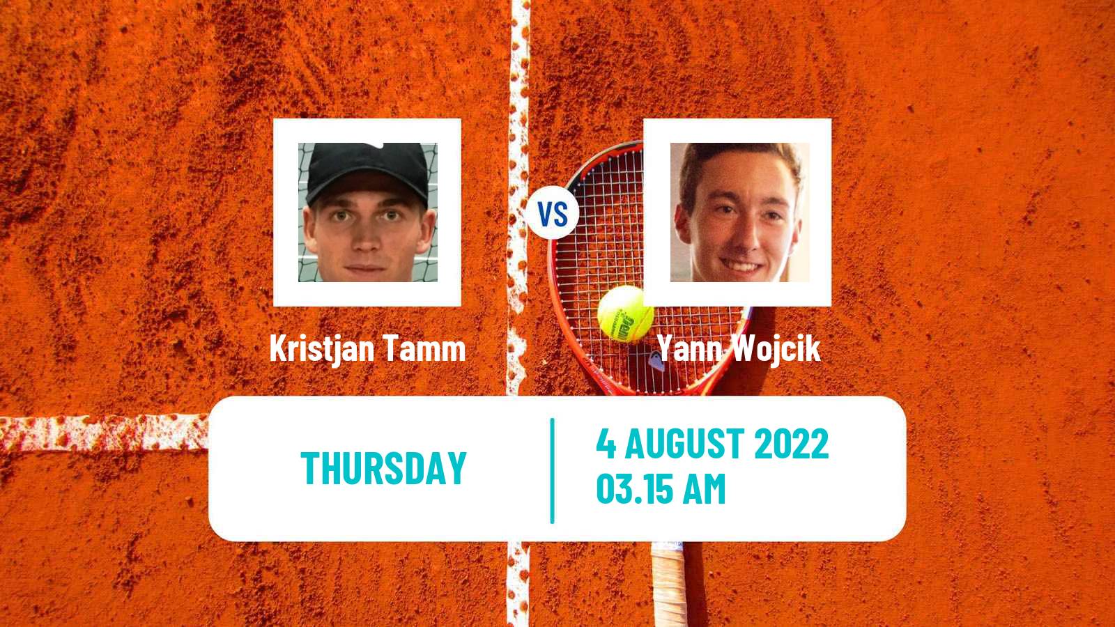 Tennis ITF Tournaments Kristjan Tamm - Yann Wojcik