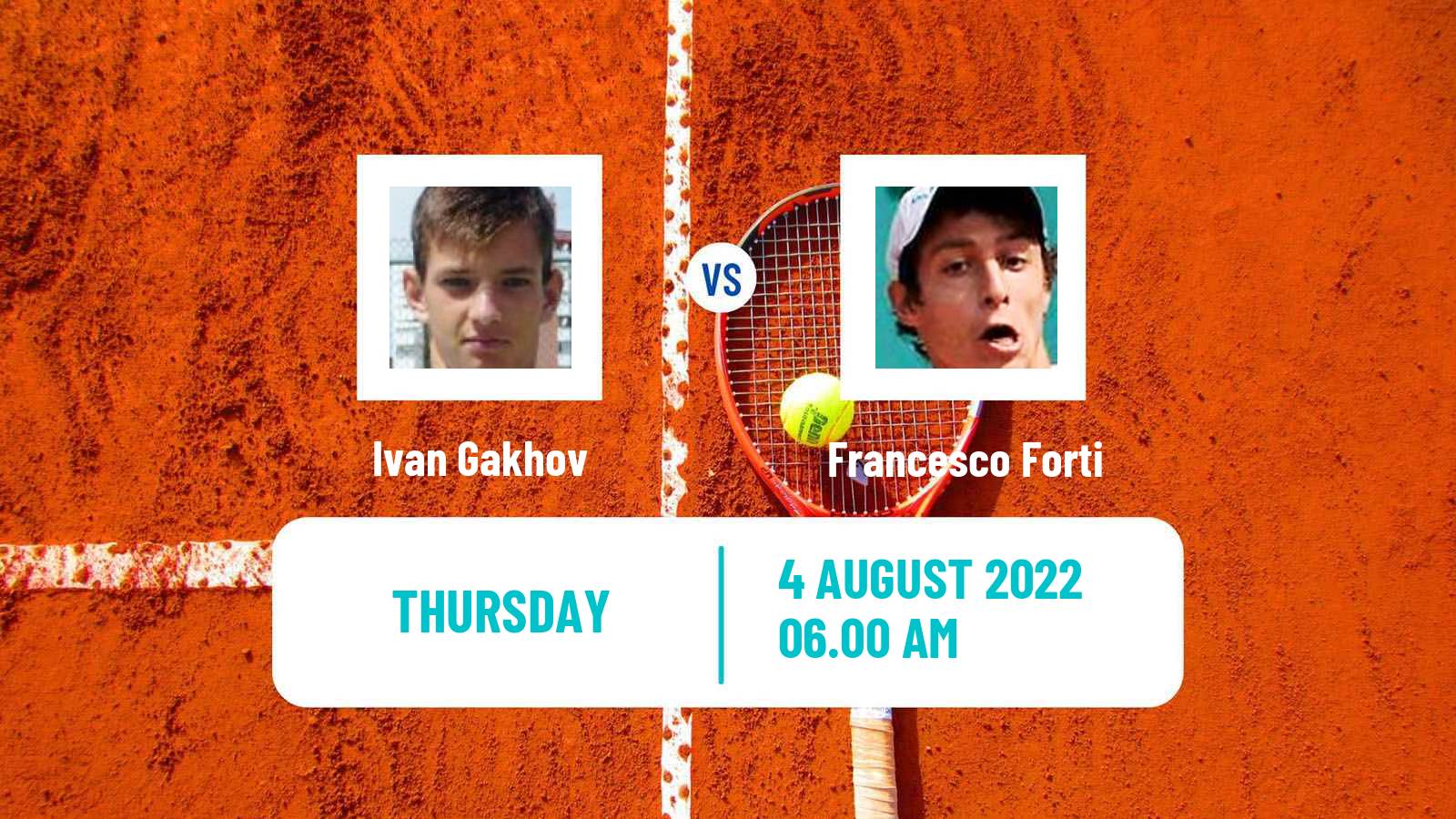 Tennis ITF Tournaments Ivan Gakhov - Francesco Forti