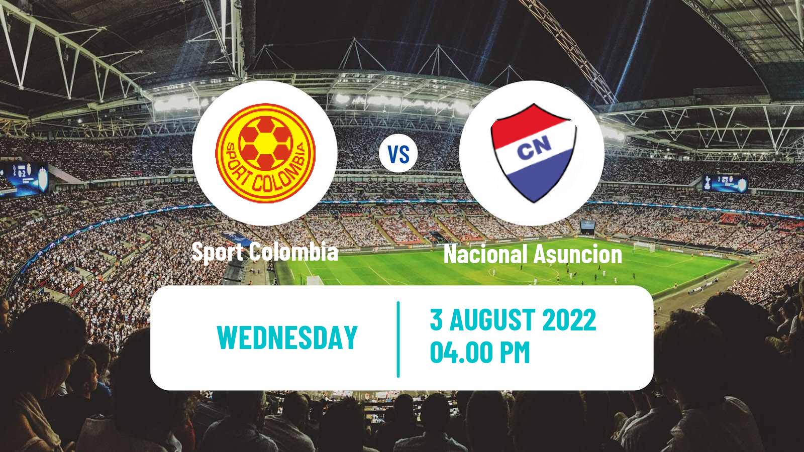 Soccer Copa Paraguay Sport Colombia - Nacional Asuncion