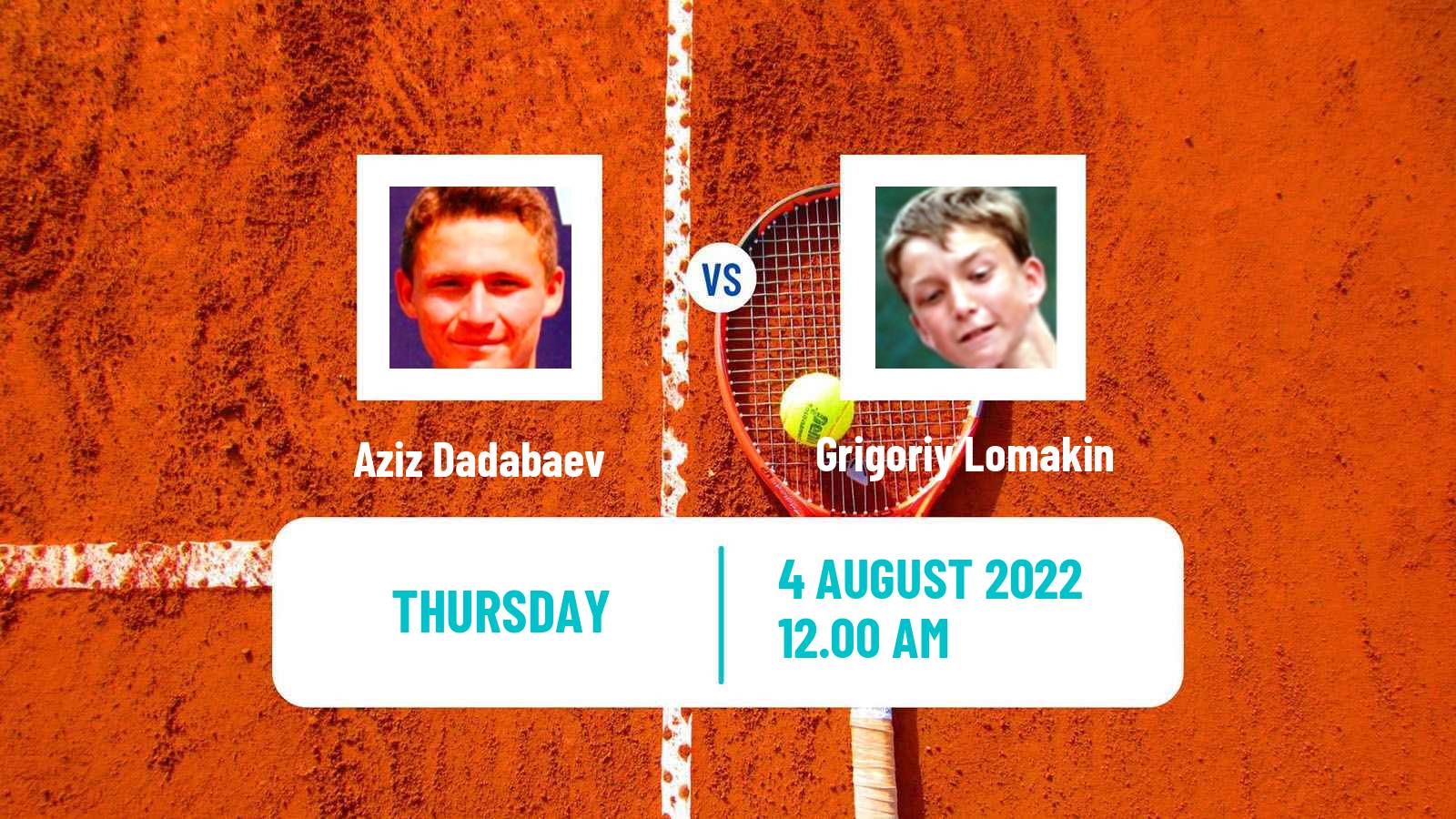 Tennis ITF Tournaments Aziz Dadabaev - Grigoriy Lomakin