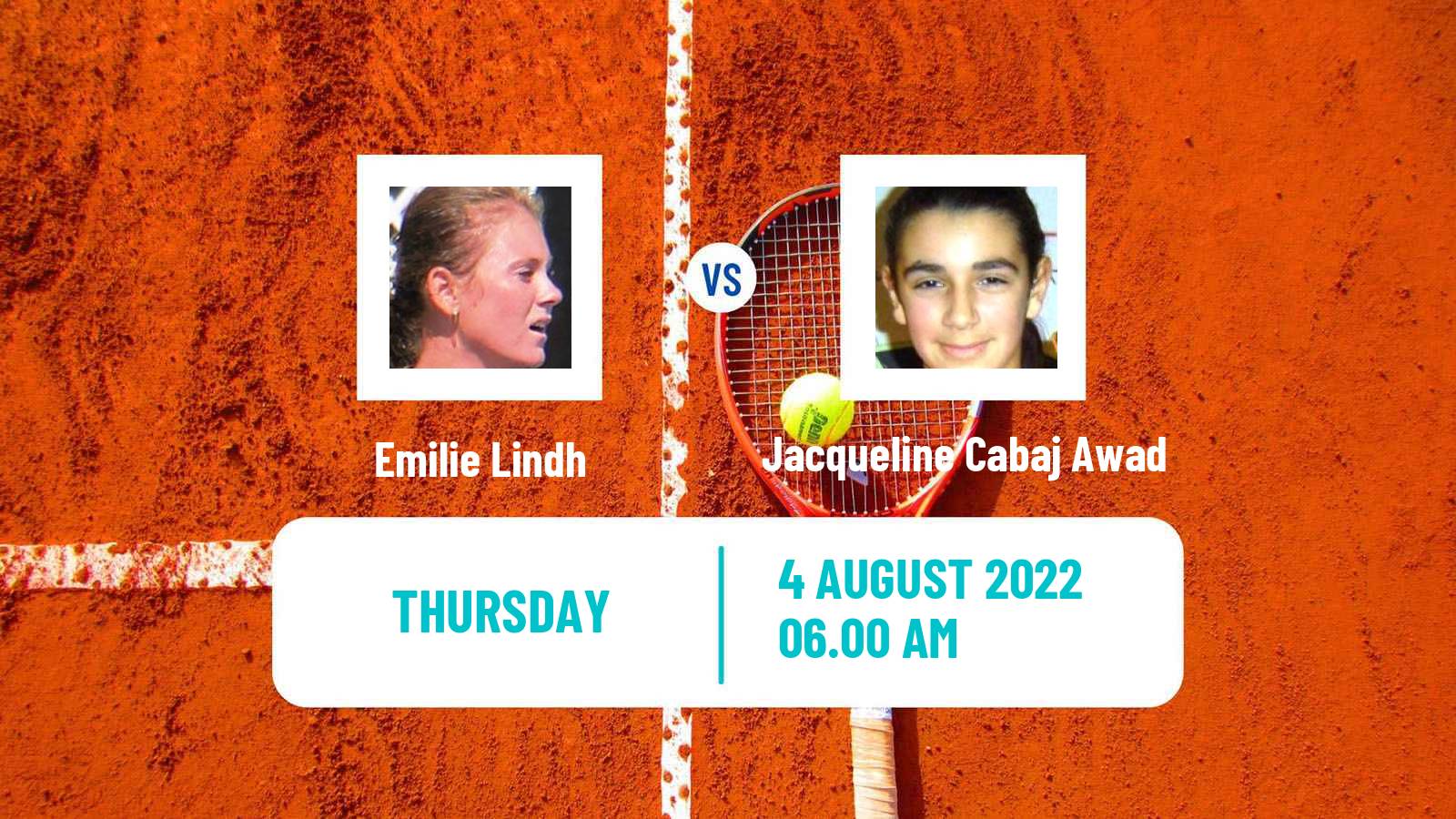 Tennis ITF Tournaments Emilie Lindh - Jacqueline Cabaj Awad