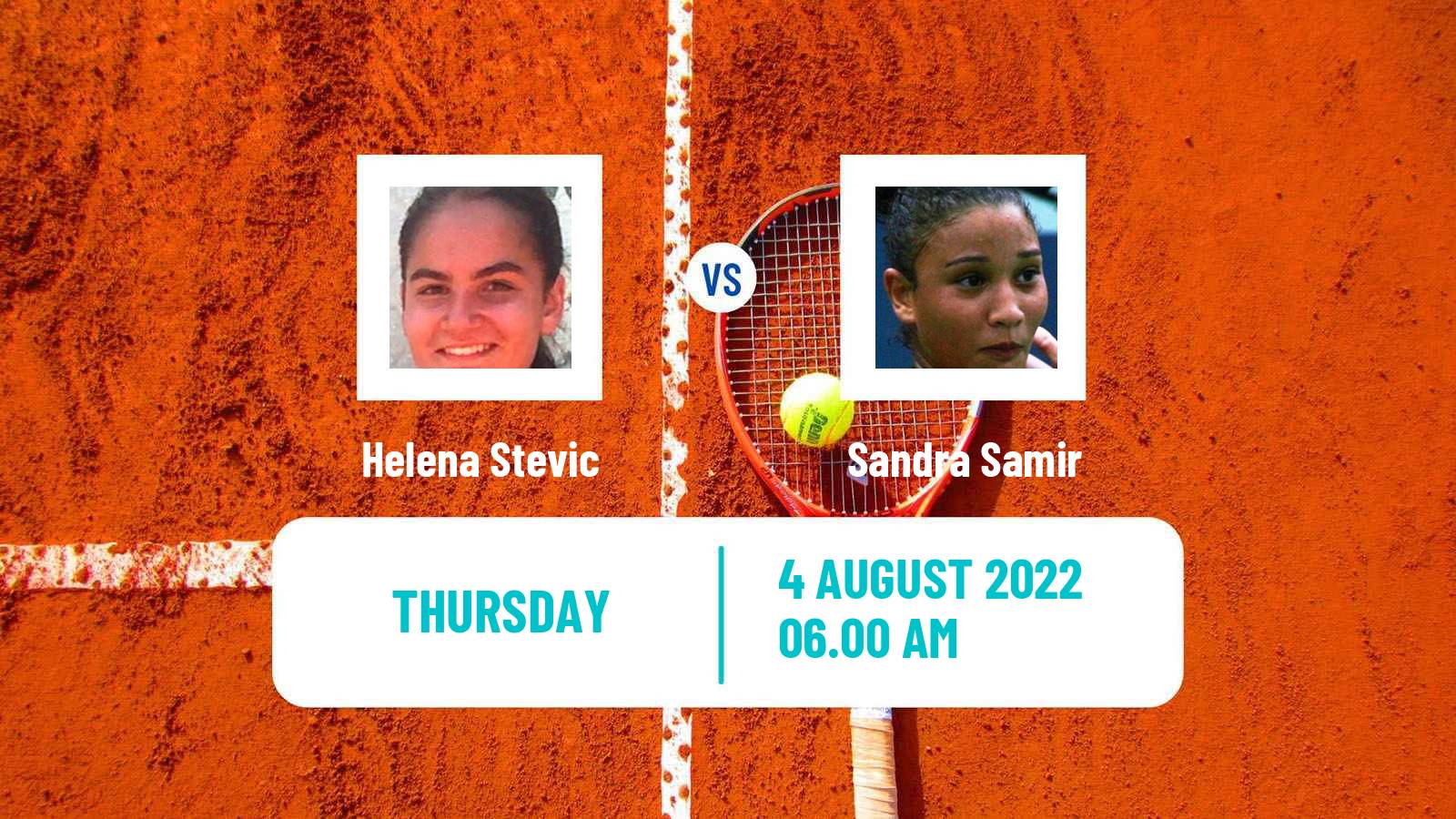 Tennis ITF Tournaments Helena Stevic - Sandra Samir