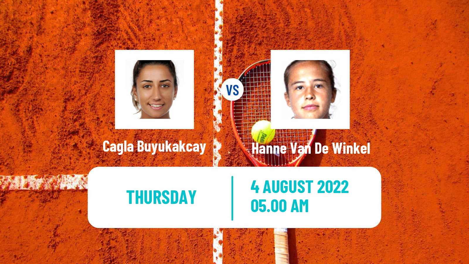 Tennis ITF Tournaments Cagla Buyukakcay - Hanne Van De Winkel