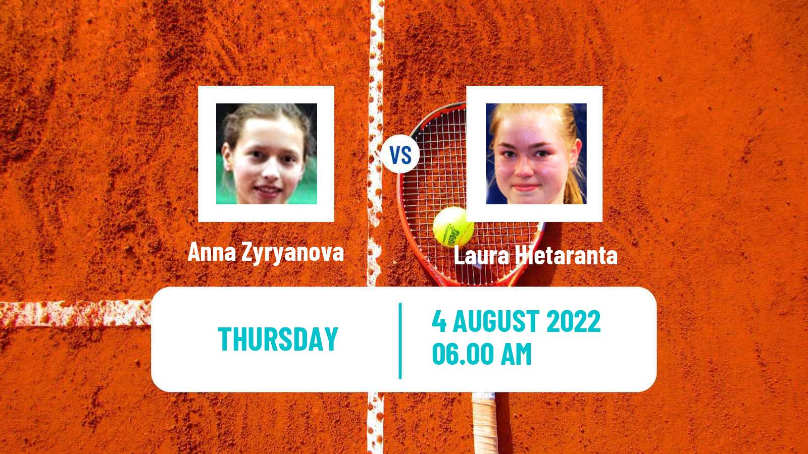 Tennis ITF Tournaments Anna Zyryanova - Laura Hietaranta