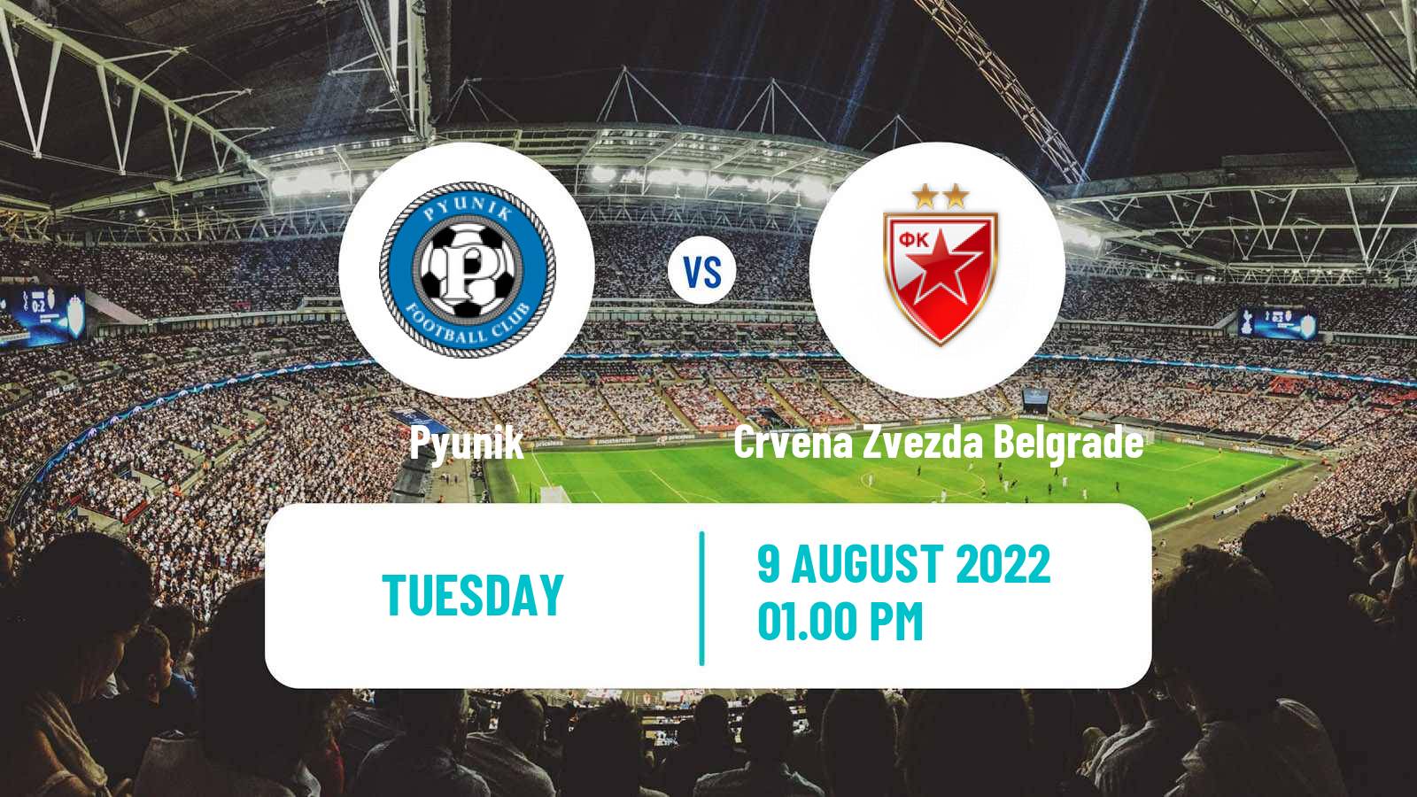 Soccer UEFA Champions League Pyunik - Crvena Zvezda Belgrade