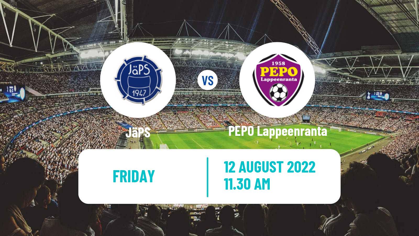 Soccer Finnish Ykkonen JäPS - PEPO Lappeenranta