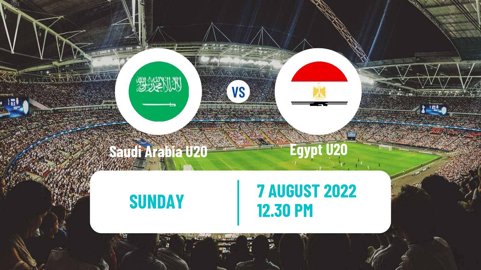 Soccer Arab Cup U20 Saudi Arabia U20 - Egypt U20