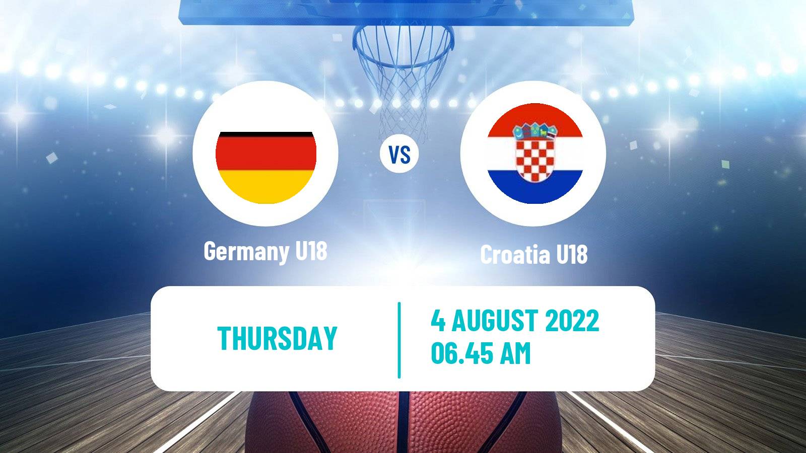 Basketball EuroBasket U18 Germany U18 - Croatia U18