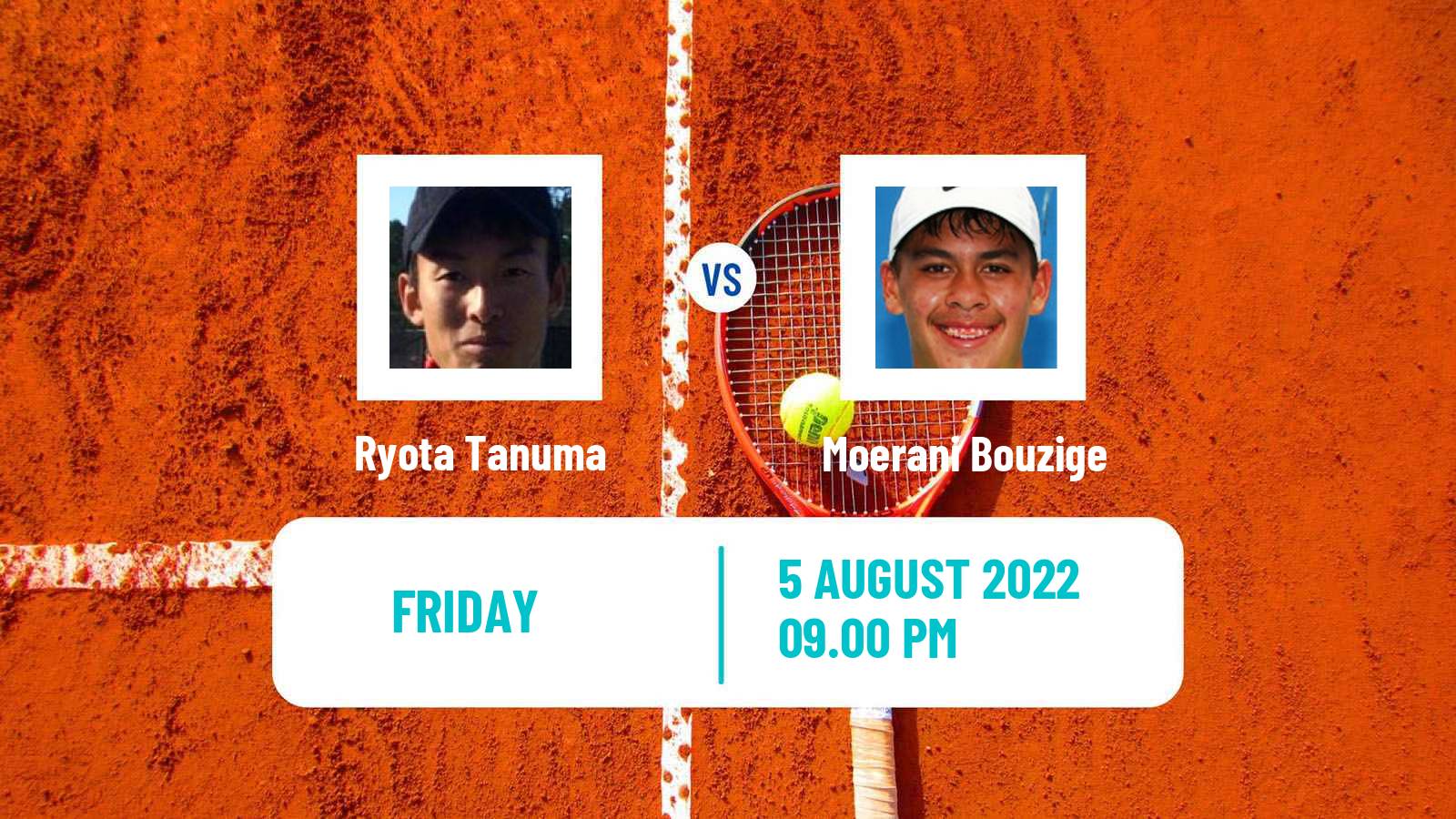 Tennis ITF Tournaments Ryota Tanuma - Moerani Bouzige