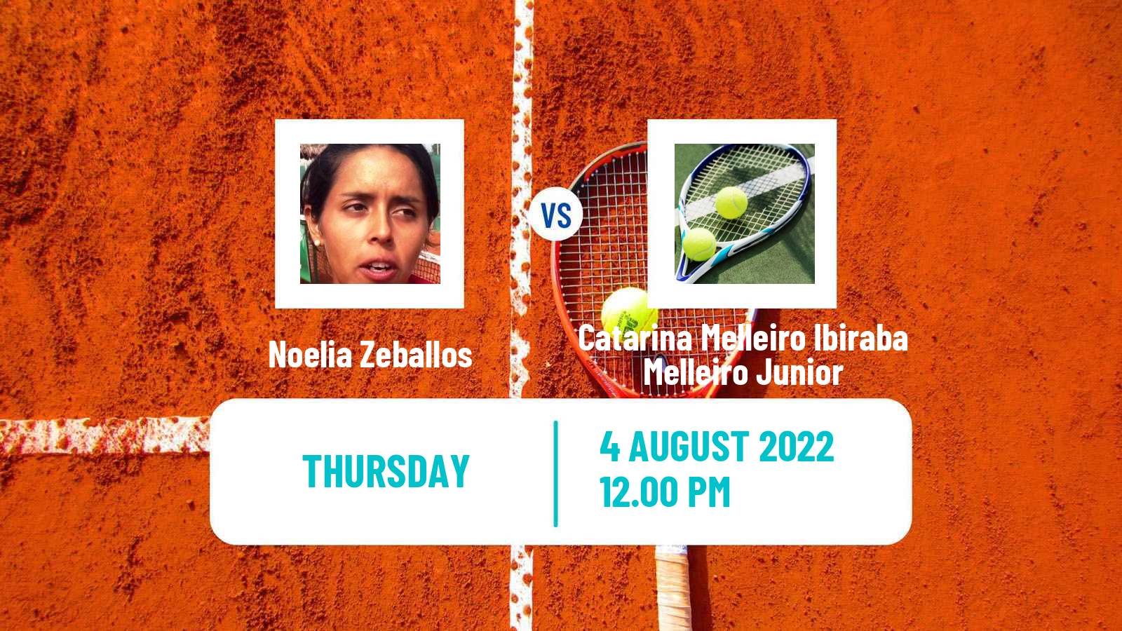 Tennis ITF Tournaments Noelia Zeballos - Catarina Melleiro Ibiraba Melleiro Junior