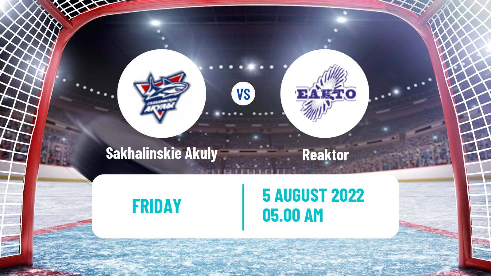 Hockey Club Friendly Ice Hockey Sakhalinskie Akuly - Reaktor