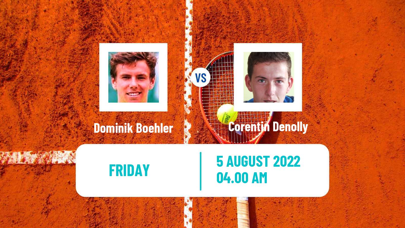 Tennis ITF Tournaments Dominik Boehler - Corentin Denolly