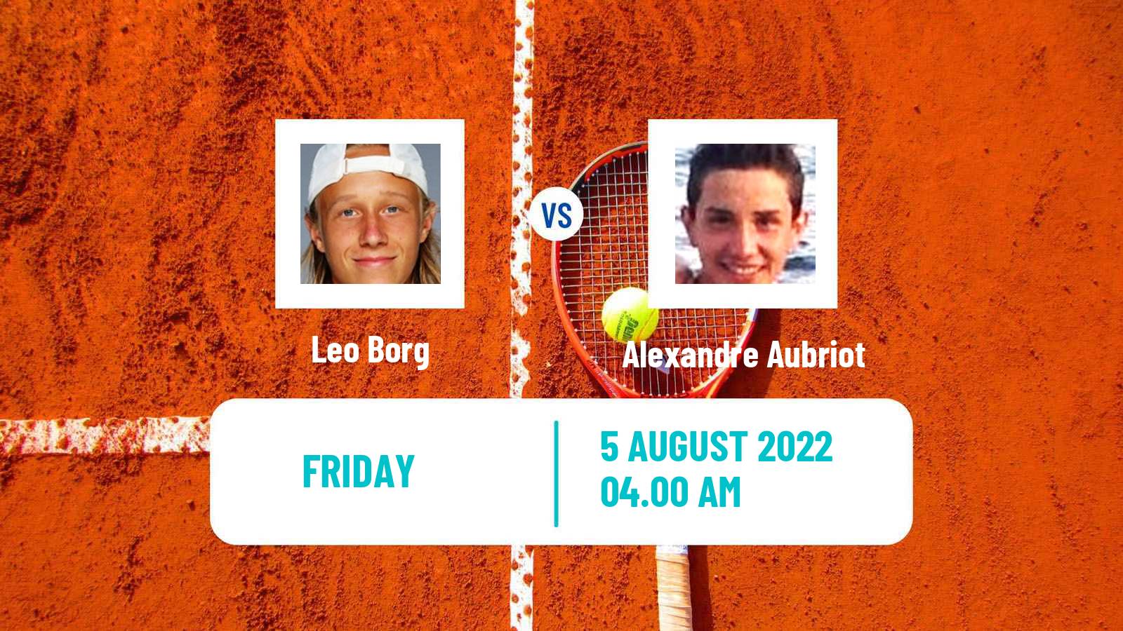 Tennis ITF Tournaments Leo Borg - Alexandre Aubriot