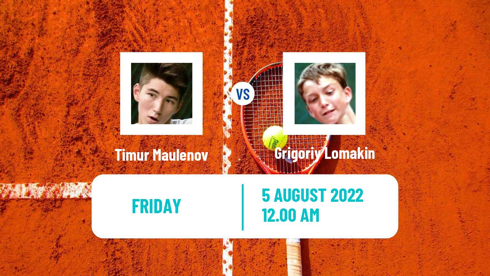 Tennis ITF Tournaments Timur Maulenov - Grigoriy Lomakin