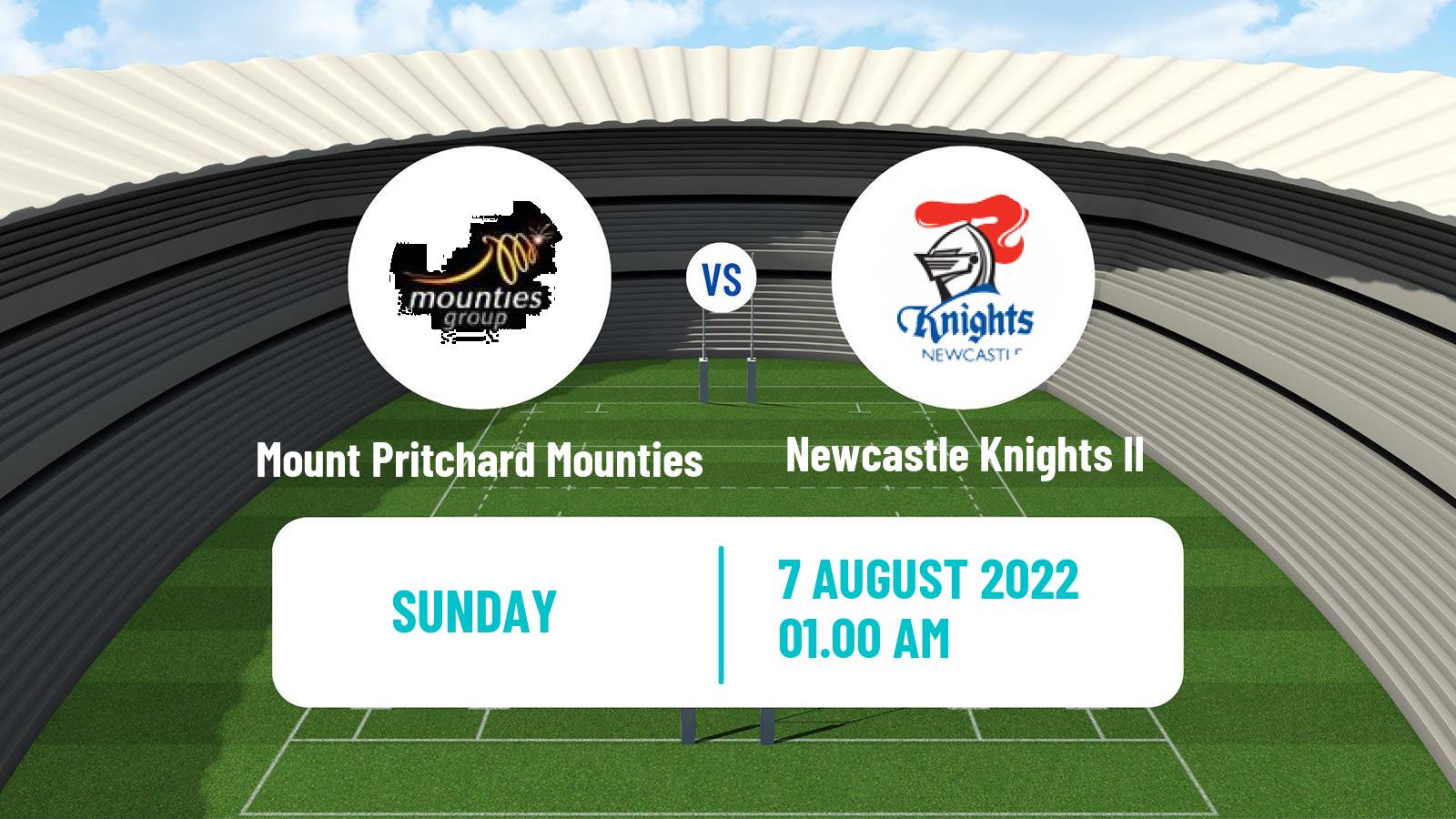 Rugby league Australian NSW Cup Mount Pritchard Mounties - Newcastle Knights II