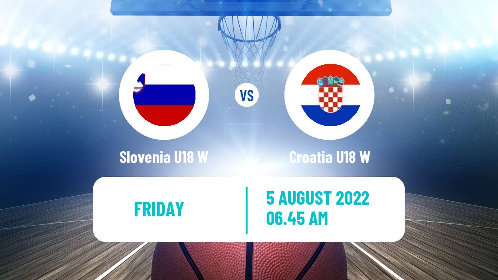 Basketball European Championship U18 B Basketball Women Slovenia U18 W - Croatia U18 W