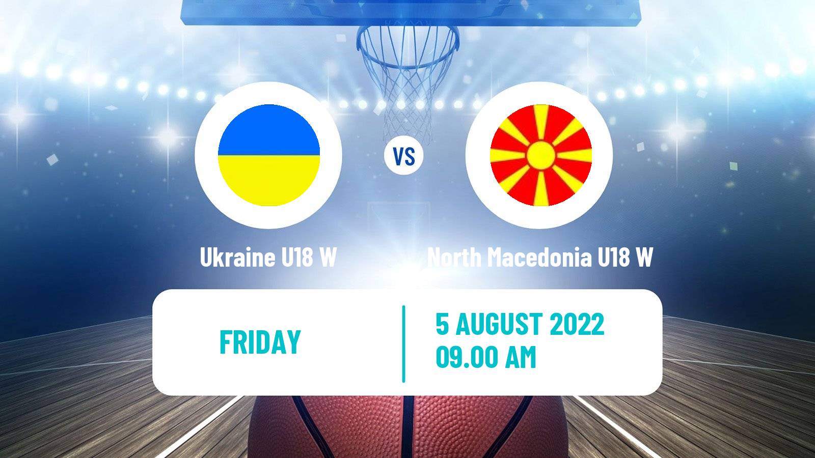 Basketball European Championship U18 B Basketball Women Ukraine U18 W - North Macedonia U18 W