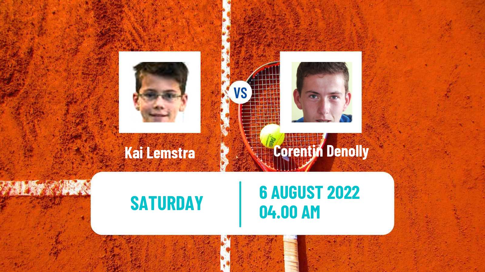 Tennis ITF Tournaments Kai Lemstra - Corentin Denolly