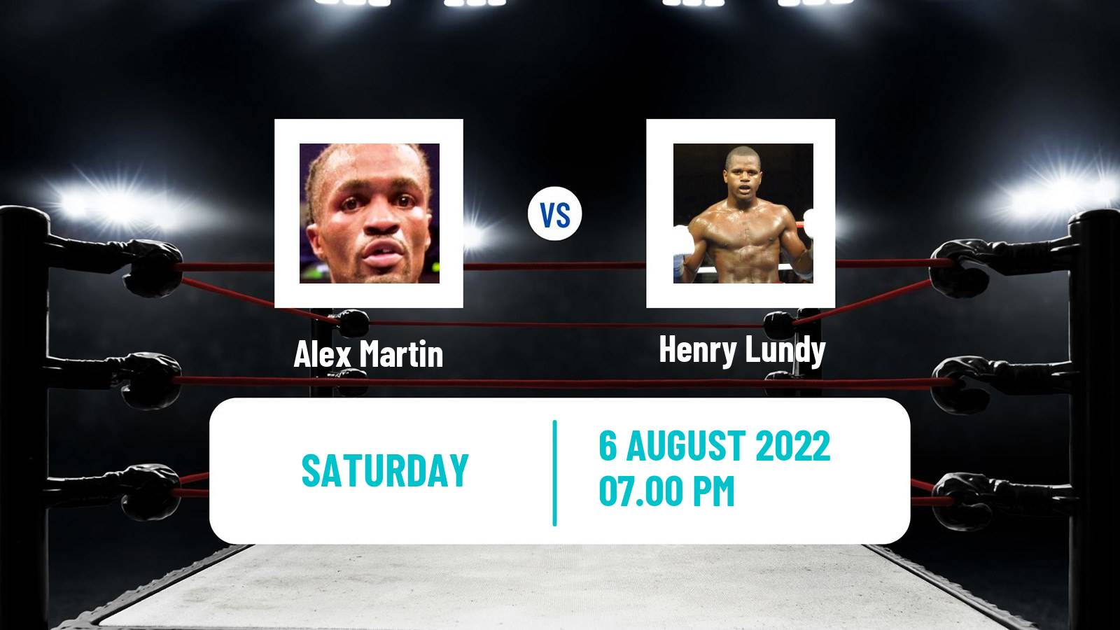 Boxing Boxing Alex Martin - Henry Lundy