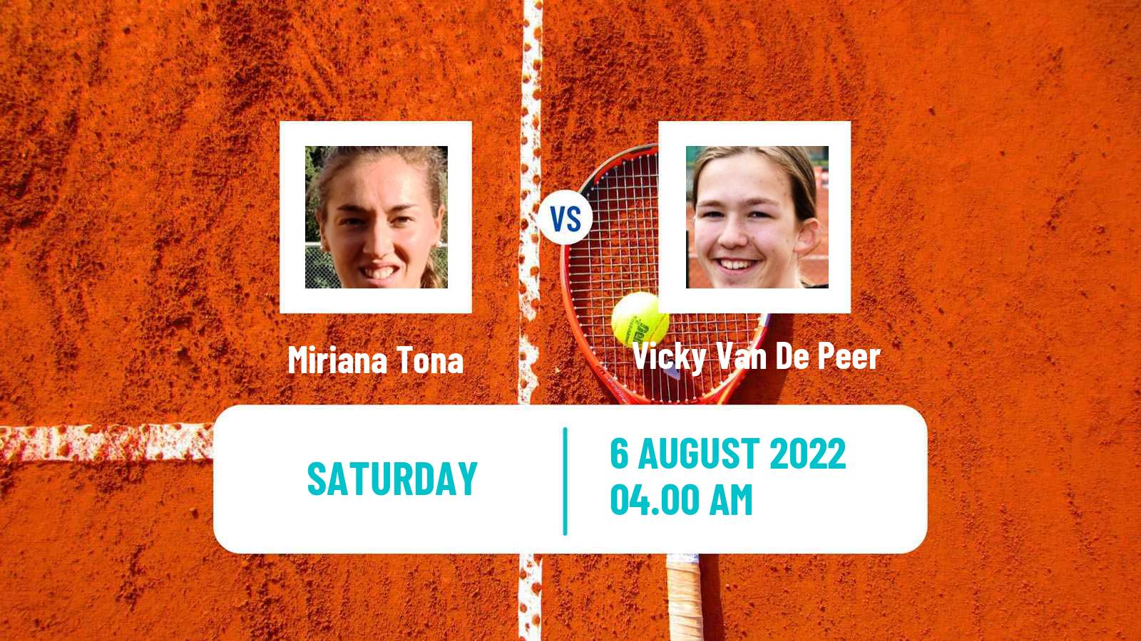 Tennis ITF Tournaments Miriana Tona - Vicky Van De Peer