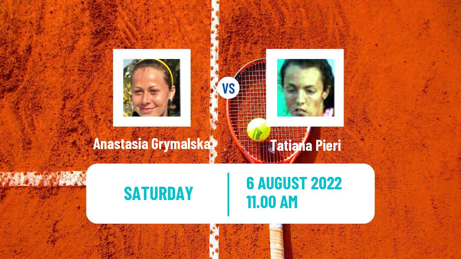 Tennis ITF Tournaments Anastasia Grymalska - Tatiana Pieri