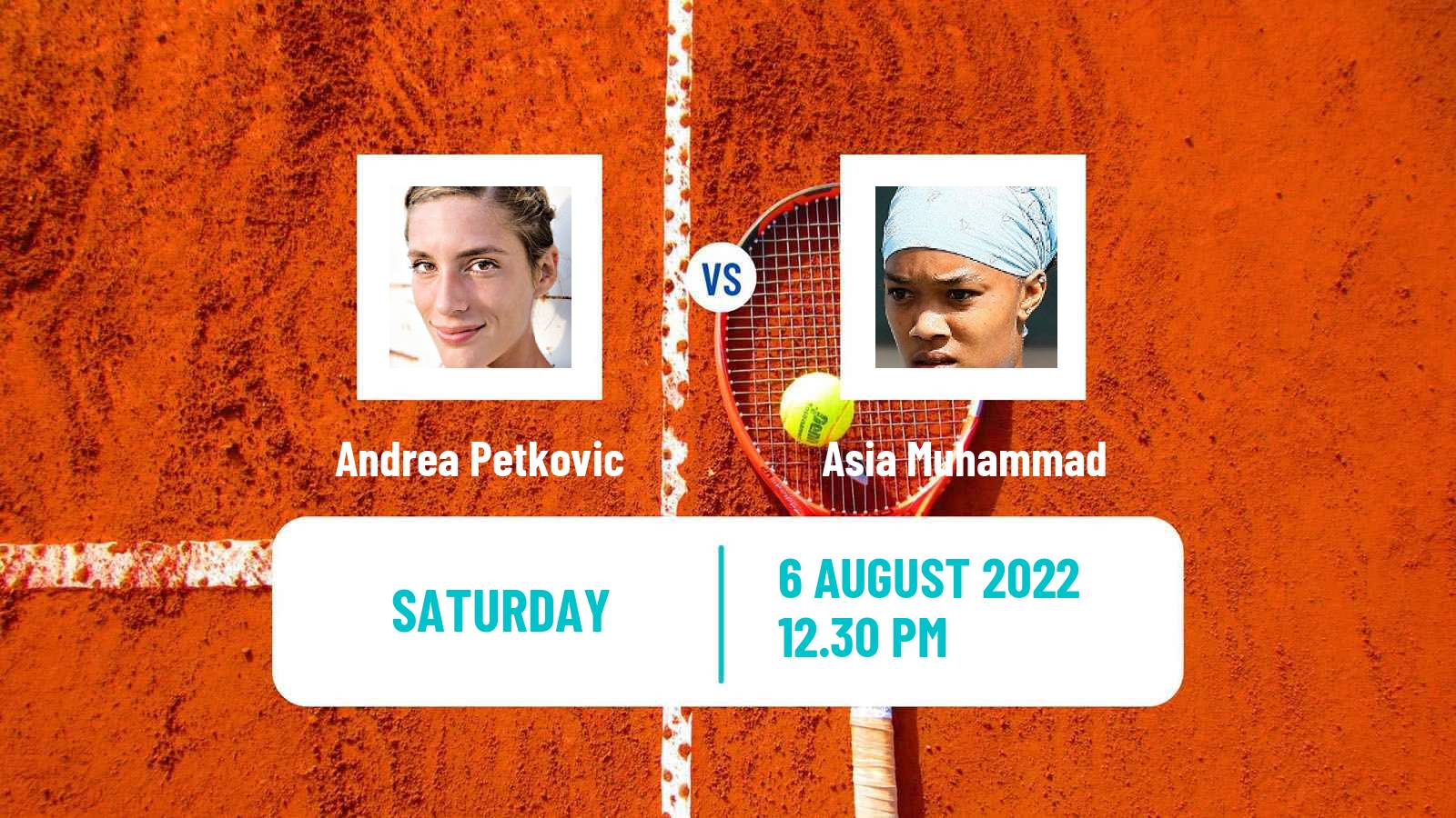 Tennis WTA Toronto Andrea Petkovic - Asia Muhammad