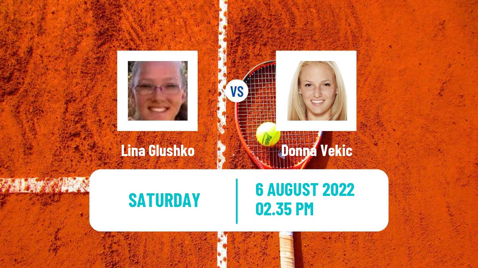 Tennis WTA Toronto Lina Glushko - Donna Vekic