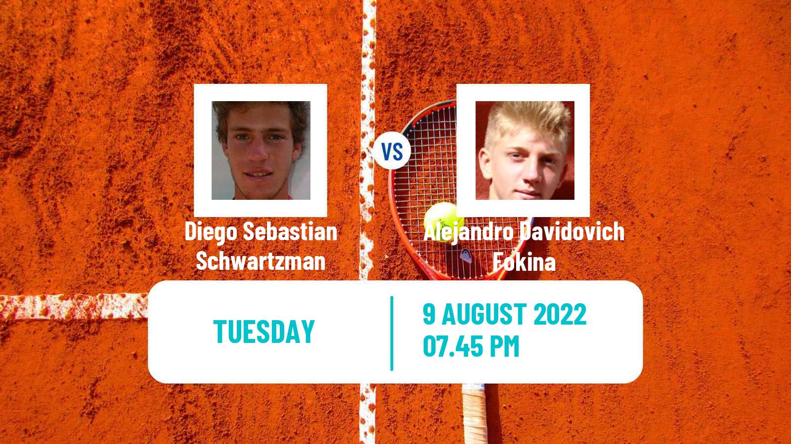 Tennis ATP Montreal Diego Sebastian Schwartzman - Alejandro Davidovich Fokina