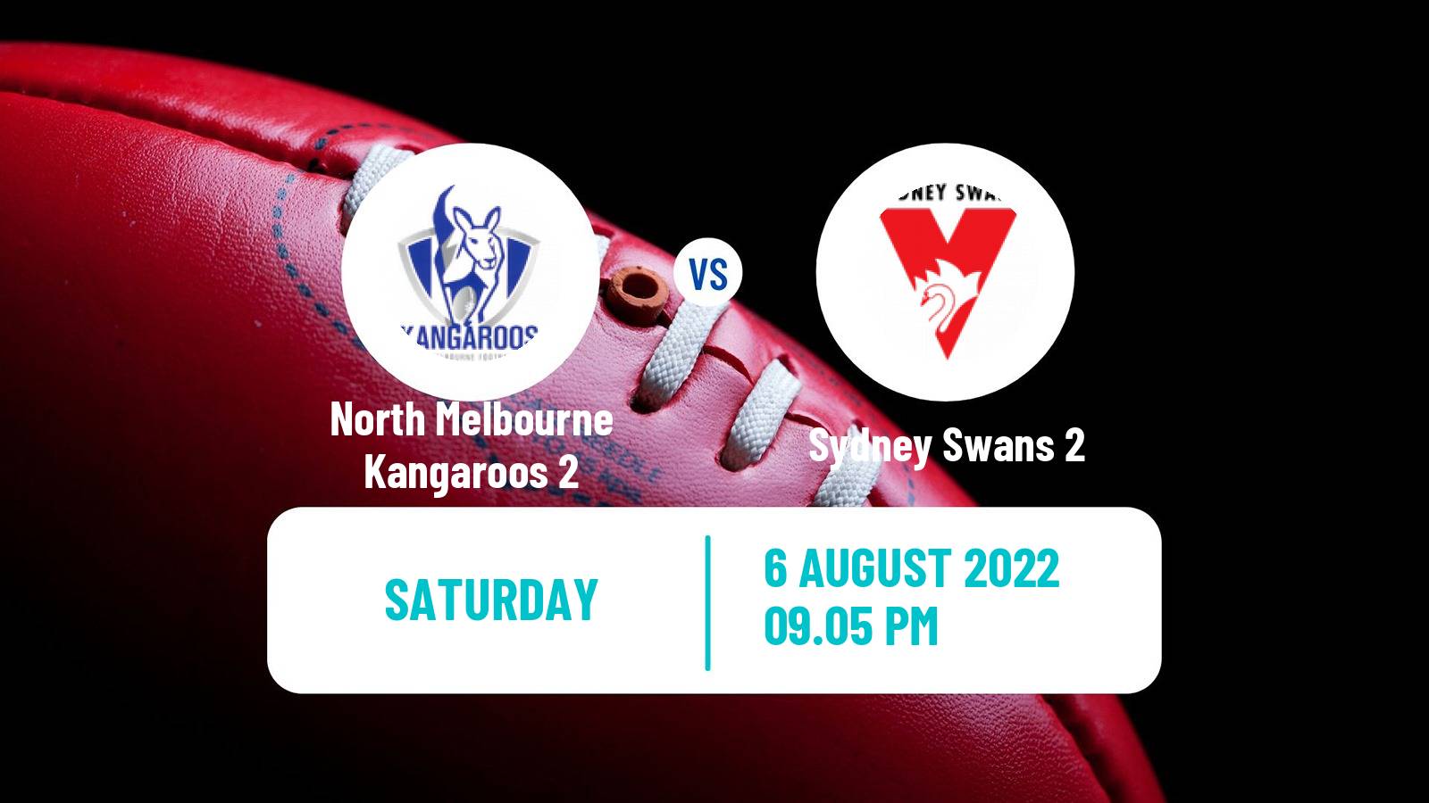 Aussie rules VFL North Melbourne Kangaroos 2 - Sydney Swans 2