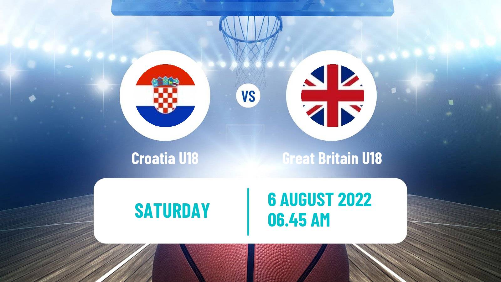 Basketball EuroBasket U18 Croatia U18 - Great Britain U18