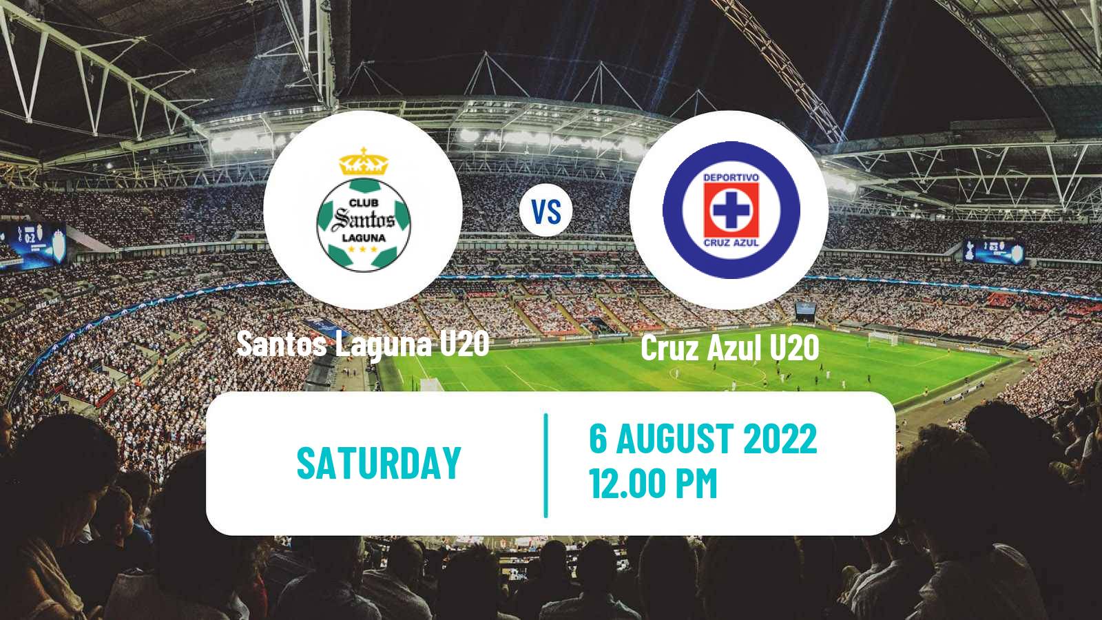 Soccer Mexican Liga MX U20 Santos Laguna U20 - Cruz Azul U20