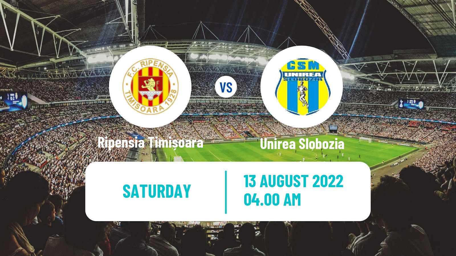 Soccer Romanian Division 2 Ripensia Timișoara - Unirea Slobozia