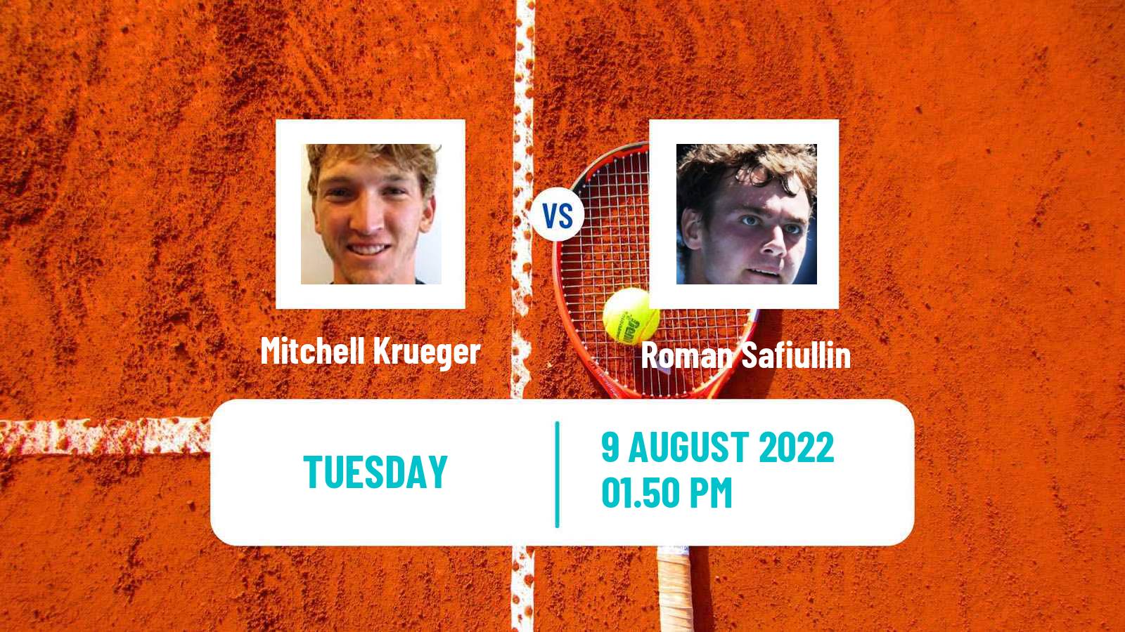 Tennis ATP Challenger Mitchell Krueger - Roman Safiullin