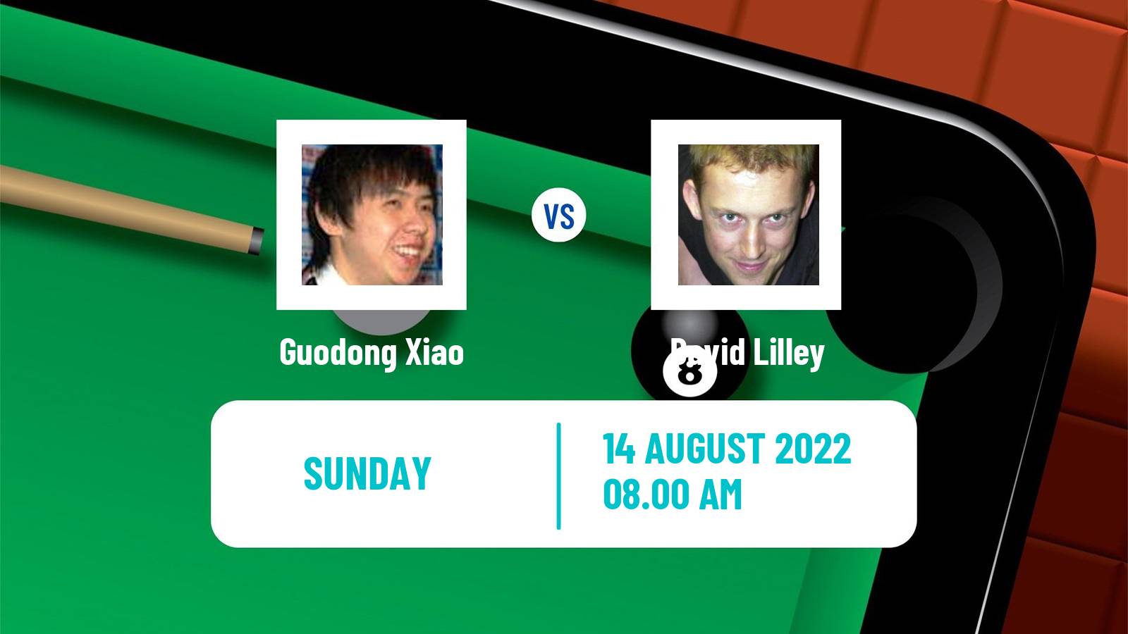 Snooker Snooker Guodong Xiao - David Lilley