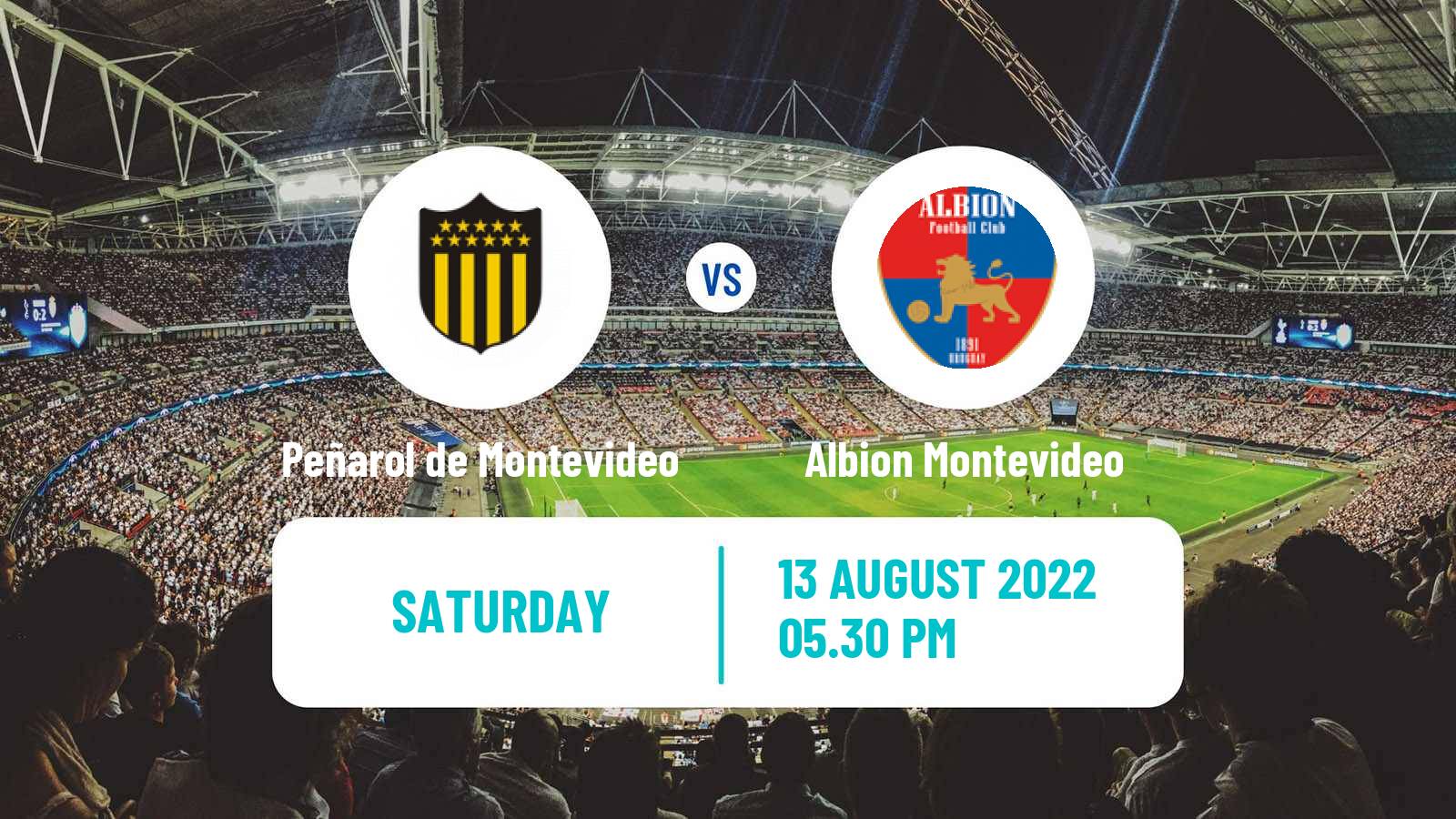 Soccer Uruguayan Primera Division Peñarol de Montevideo - Albion Montevideo